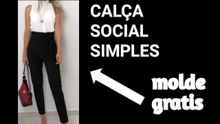 calça simples molde gratis [upl. by Lime]