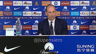 ALLEGRI post InterJuve 10 conferenza stampa quotSe qualcuno pensa che dobbiamo puntare a vincerequot [upl. by Lyrahs]