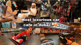 Mille miglia car cafe in dubai very luxurious 🏎️♥️🇦🇪 [upl. by Ydnak]