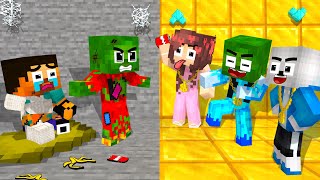 Monster School  Squid Game x BRAVE ZOMBIE PROTECT POOR HEROBRINE FROM BULLIES  Minecraft Animation [upl. by Chari]