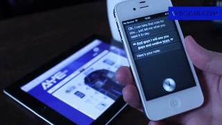 Apple iPhone 4s Siri Demo Scottish Accent [upl. by Beare270]