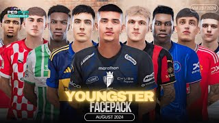 Youngster Facepack Vol23 Pes 2021 amp Football Life 2024 SIDER PC [upl. by Bruns]