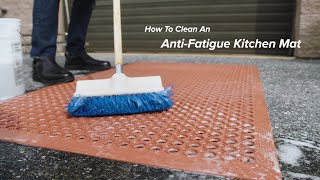 How to Clean an AntiFatigue Kitchen Mat [upl. by Eille]