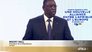 Sommet UEUA  le président Macky SALL appel à un partenariat équitable [upl. by Daveta968]