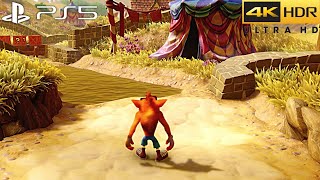 Crash Bandicoot N Sane Trilogy PS5 4K HDR Gameplay  100 Full Game [upl. by Notsniw]