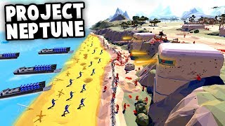 INCREDIBLE DDAY MAP Project Neptune Invasion of Normandy Ravenfield Best Mods Gameplay [upl. by Akialam834]