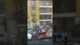 Napoli Vomero incendio a via Suarez Traffico in tilt [upl. by Tiras]