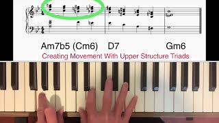 The Barry Harris Harmonic Method For Classical Pianists Lesson 15 Movement Over m7b5 Chords [upl. by Annayhs]