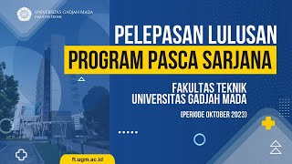 Pelepasan Lulusan dalam rangka Wisuda Pascasarjana periode Oktober 2023 [upl. by Akilegna746]