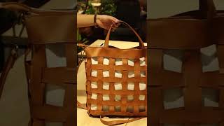 Making the PERFECT Leather ToteCrossbody by Hand  Leather Craft ASMR [upl. by Adidnac835]