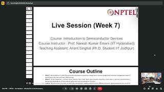 noc24 EE99  Introduction to Semiconductor Devices  NPTEL  Week 7 [upl. by Cariotta]