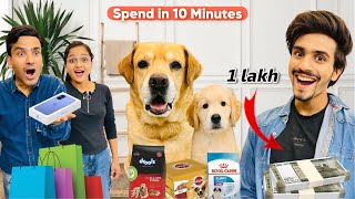 Giving My Family ₹1 Lakh To Spend in 10 Minutes  Leo Or Reo Ne Ki Shopping  Anant Rastogi [upl. by Anikehs]