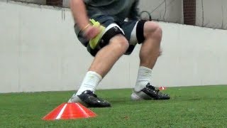 Speed Training  4 Cone Drill  Agility Drill [upl. by Esinehc]