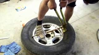 SFR demonstrates the new Raceline Wheels Bead Breaker [upl. by Chaing]