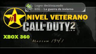 Call of Duty 2 xbox 360 Parte 1 nivel veterano Moscú 1941 longplay sin comentarios logros [upl. by Kcired7]