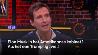 Elon Musk in het Amerikaanse kabinet Als het een Trump ligt wel  BEAU [upl. by Fiel123]