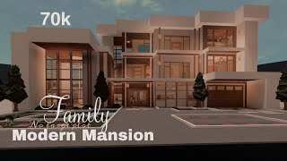 Bloxburg \ 70k Modern Family Mansion House BuildFairyBuilds [upl. by Collier]