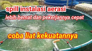 instalasi aeratoraerasi kolam bioflok bioflok bioflocfish budidaya ikannila [upl. by Alithea]