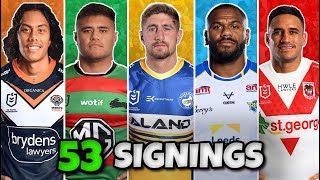 ALL 53 CONFIRMED NRL 2025 OFFSEASON SIGNINGS [upl. by Oiled900]