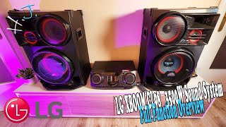 LG XBOOM CL98 3500W Sound System Full Function Overview [upl. by Joshuah276]