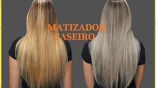 COMO TIRAR O AMARELO DO CABELO EM CASA [upl. by Lindon]