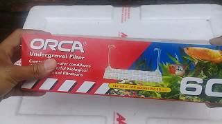 Unboxing Undergravel Filter Dari Orca [upl. by Ayiram]