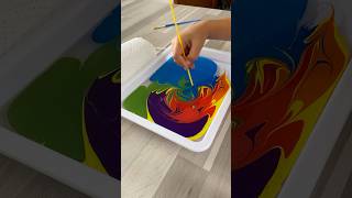 MAGIC MARBLING ART 🎨🧑‍🎨 art artist dessin writing marbling kids [upl. by Akiner202]