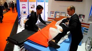 MEDICA 2013  Live demos  Transfer and mobilization devices [upl. by Oranneg]