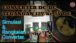 Membuat Rangkaian Converter DC to DC Tegangan 12V to 5VDC Max 30A dengan simulasi circuit wizzard [upl. by Eniad827]