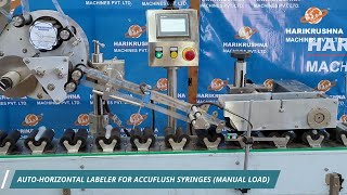 Flush Syringe Filling amp Capping Machine with Reverse System  Saline Flush Syringe Labelling Machine [upl. by Lehet]