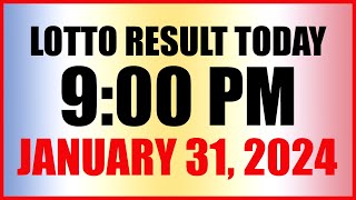 Lotto Result Today 9pm Draw January 31 2024 Swertres Ez2 Pcso [upl. by Innor]