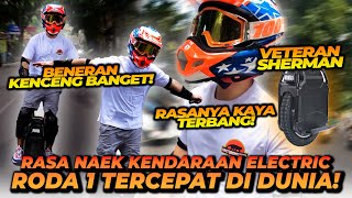 NAEK KENDARAAN ELEKTRIK RODA 1 SECEPAT MOTOR  KECEPATAN NYA SAMPE SEGINI [upl. by Ahsyle]