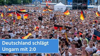 Deutschland schlägt Ungarn 20  Stuttgarter feiern den zweiten EMSieg  STUGGITV [upl. by Sacttler26]