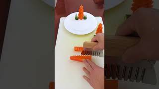 Cut out a multilayered creative plate decoration pagoda plating skills food carving [upl. by Ecitnerp]