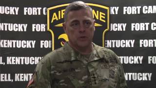 CSA Gen Milley visits Fort Campbell [upl. by Scotti647]