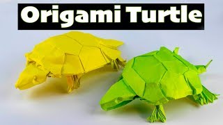 Origami Turtle  How to fold intermediate [upl. by Royce]