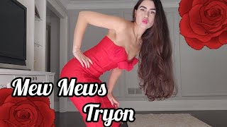 💋MewMews Tryon Haul  Dresses unboxing for graduation parties prom holidays 20 promo code [upl. by Mariko]