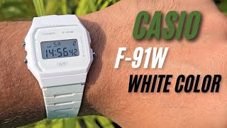 Casio F91W White Color 😮🔥 One of the best watches 2024 [upl. by Aurelio]