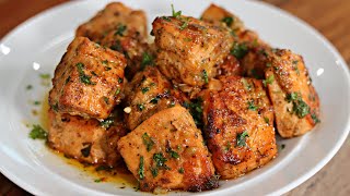 GARLIC BUTTER HABANERO SALMON BITES [upl. by Imoen]