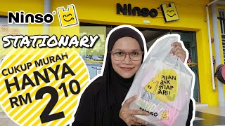 Ninso Stationary Haul  Alat Tulis Dari Ninso Shop  Ninso Klang [upl. by Aserehc884]