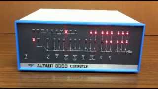 Altair 8800  Video 4  Front Panel Status Lights [upl. by Pomfret]