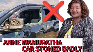 BREAKING NEWS ANNE WAMURATHA BEATEN AND HER CAR STONED BADLY BY BODA RIDERS IN THIKA [upl. by Androw]