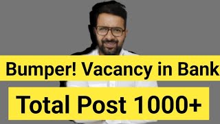 Legal Officer Vacancy IN BANK  Executive Vacancy in IDBI Bank Total Post 1000 Permanent LLB JOB [upl. by Painter]