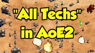 All Techs in AoE2 [upl. by Auqenahs]