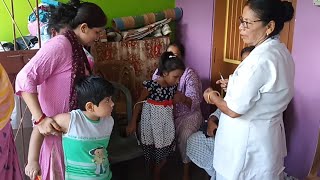 Aaj Sachin ne injection logane time barda babal kiya  Village Life vlogs  injection [upl. by Reeta]