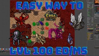 Easy way to get 100 lvl EDMS solo Tibia 2022 PLENG [upl. by Enytsirhc]