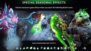 Dota 2 The International 2018 Battlepass  Special Seasonal Effects [upl. by Grethel]