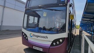 Beast Stagecoach East Midlands ADL Enviro 400 19195 NK57 DVY On Service 59 to Mablethorpe [upl. by Martz]