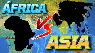 ¿Quién ganaría en una GUERRA entre ÁFRICA y ASIA  WorldBox en Español [upl. by Gault306]