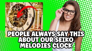 Seiko Melodies in Motion Wall Clock Golden Chandelier Review [upl. by Jankey399]